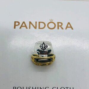 🌞📖Pandora Football Helmet NFL New Orleans Saints Charm